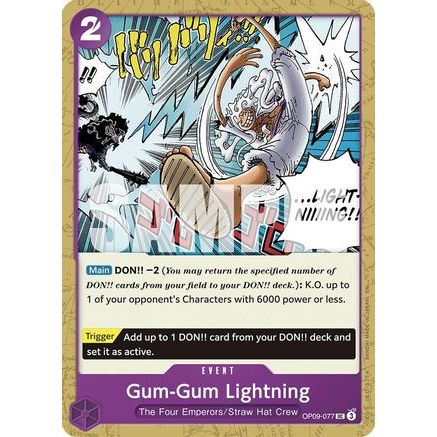Gum-Gum Lightning (Reprint) (OP09-077) - Starter Deck 26: PURPLE/BLACK Monkey.D.Luffy