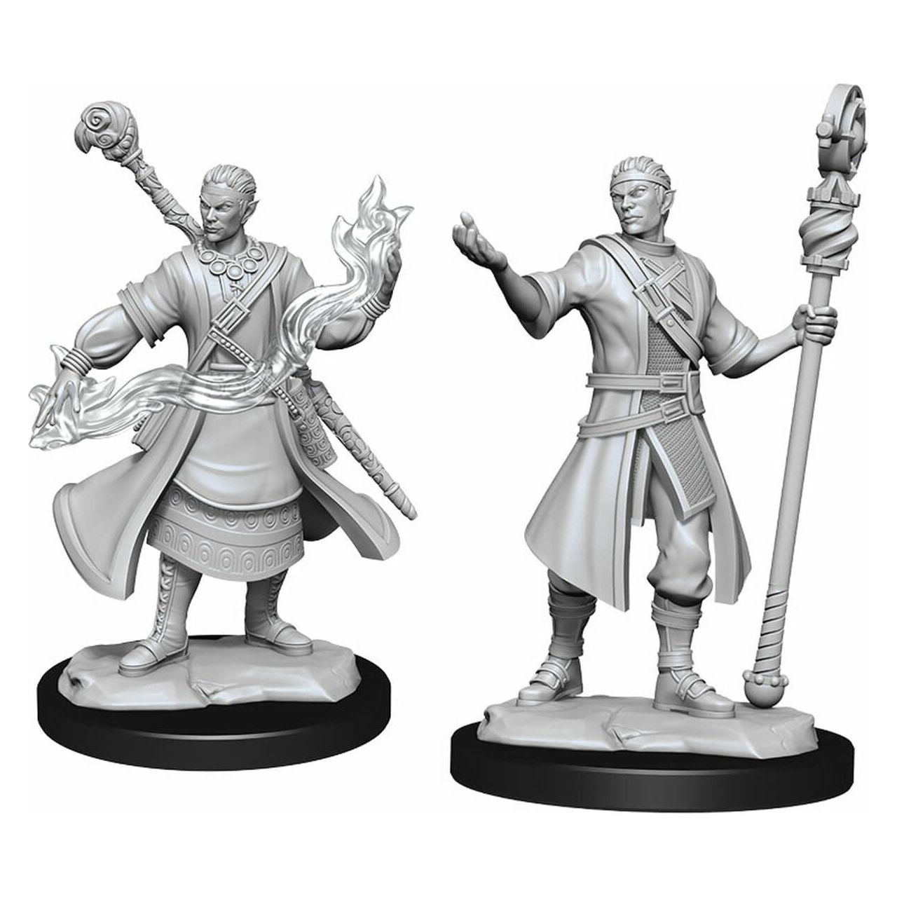W14 Male Half-Elf Wizard Miniatures
