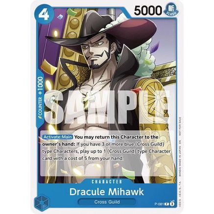 Dracule Mihawk (OP11 Release Event) (P-081) - One Piece Promotion Cards