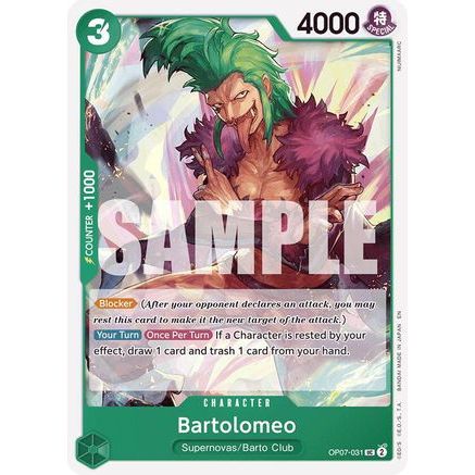 Bartolomeo (Reprint) (OP07-031) - Starter Deck 24: GREEN Jewelry Bonney