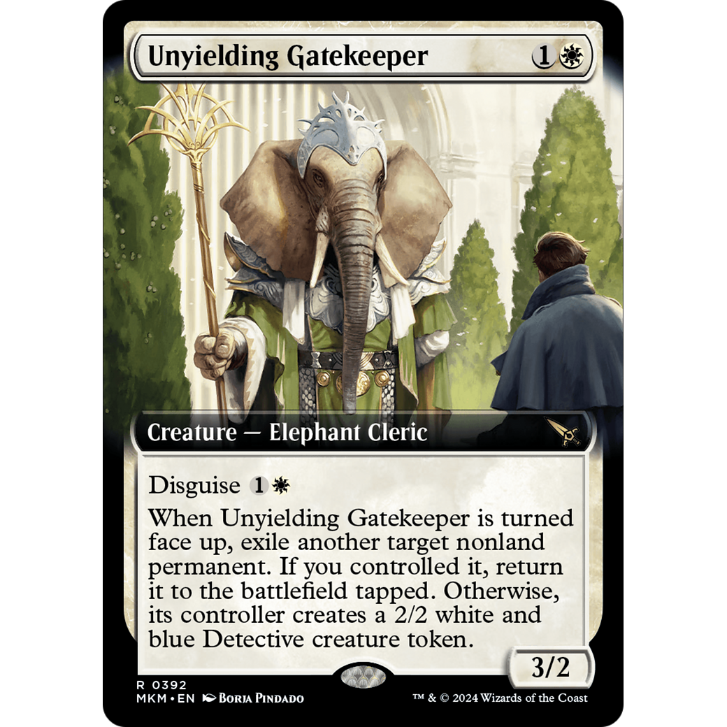 Unyielding Gatekeeper (MKM-392) - Murders at Karlov Manor: (Extended Art) Foil
