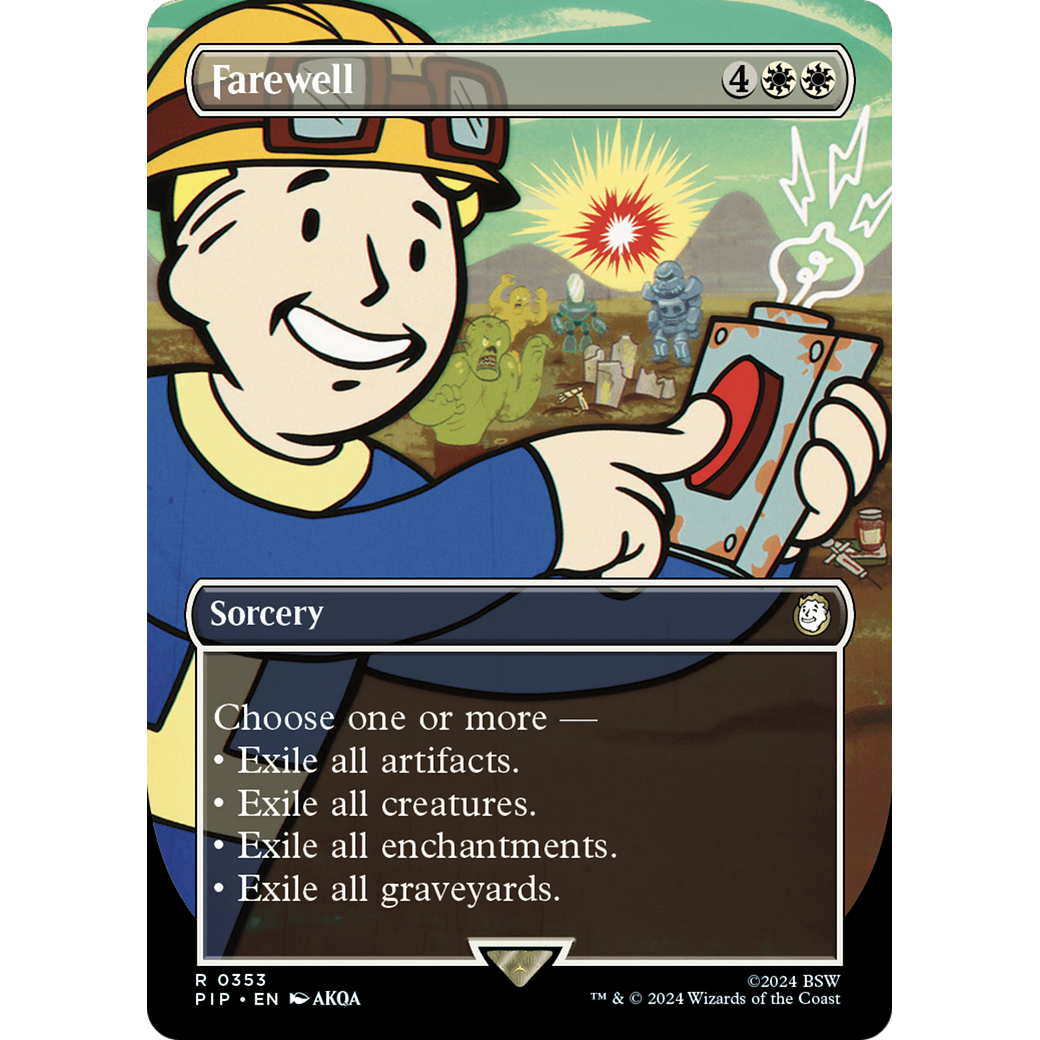 Farewell (PIP-353) - Fallout (Borderless) Foil