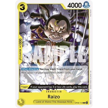 Raizo (Reprint) (OP06-112) - Starter Deck 28: GREEN/YELLOW Yamato
