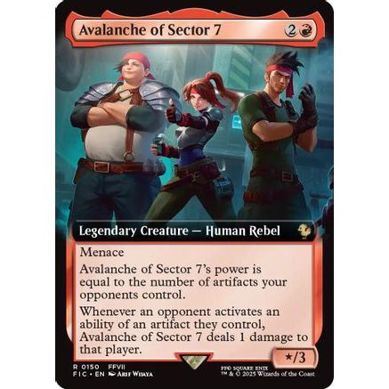 Avalanche of Sector 7 (Extended Art) (FIC-150) - Commander: FINAL FANTASY Foil