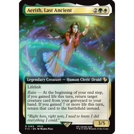 Aerith, Last Ancient (Extended Art) (FIC-163) - Commander: FINAL FANTASY Foil