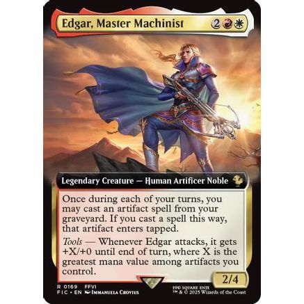 Edgar, Master Machinist (Extended Art) (FIC-169) - Commander: FINAL FANTASY