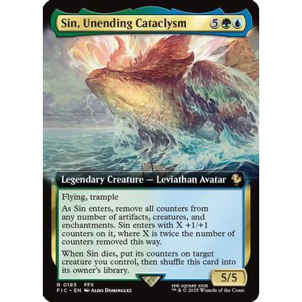 Sin, Unending Cataclysm (Extended Art) (FIC-185) - Commander: FINAL FANTASY