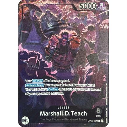 Marshall.D.Teach (English Version 2nd Anniversary Set) (OP09-081) - One Piece Promotion Cards Foil