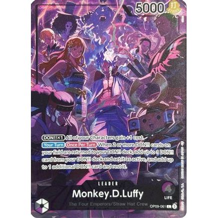 Monkey.D.Luffy (English Version 2nd Anniversary Set) (OP09-061) - One Piece Promotion Cards Foil
