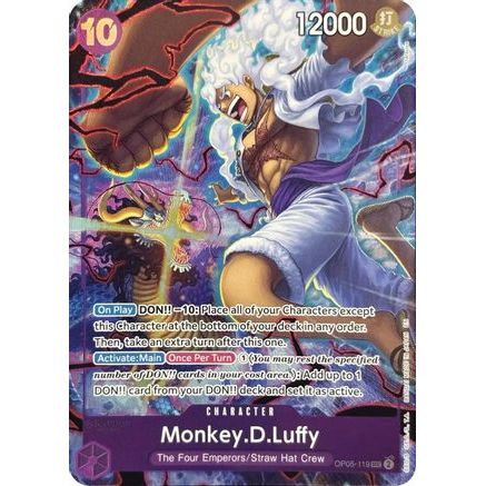 Monkey.D.Luffy (119) (English Version 2nd Anniversary Set) (OP05-119) - One Piece Promotion Cards Foil