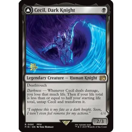 Cecil, Dark Knight (PRE-091) - Prerelease Cards Foil