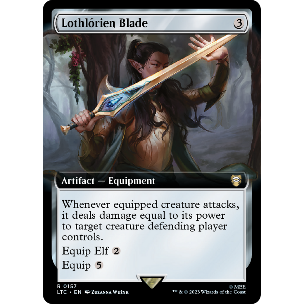 Lothlorien Blade (Extended Art) (LTC-157) - Tales of Middle-earth Commander: (Extended Art) Foil