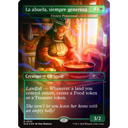La abuela, siempre generosa - Tireless Provisioner (Rainbow Foil) (SLD-2057) - Secret Lair Drop Series Foil