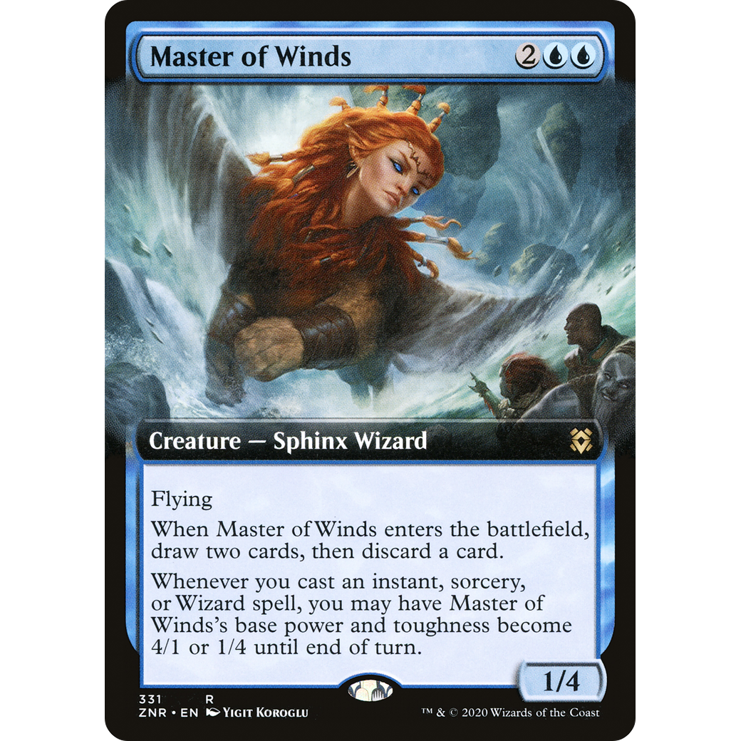 Master of Winds (Extended Art) (ZNR-331) - Zendikar Rising: (Extended Art) Foil