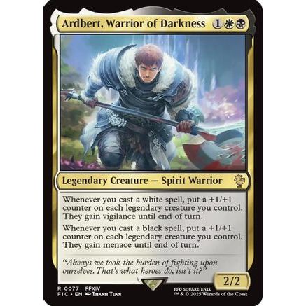 Ardbert, Warrior of Darkness (Surge Foil) (FIC-077) - Commander: FINAL FANTASY Foil