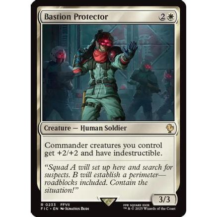 Bastion Protector (Surge Foil) (FIC-233) - Commander: FINAL FANTASY Foil