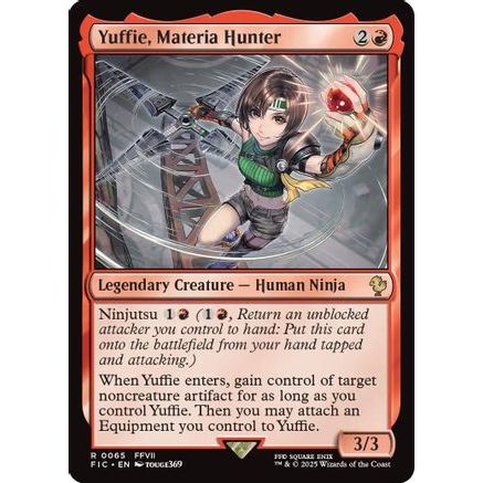 Yuffie, Materia Hunter (Surge Foil) (FIC-065) - Commander: FINAL FANTASY Foil