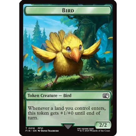 Bird (0016) // Wizard (0014) Double-Sided Token (FIN-16 // 14) - FINAL FANTASY