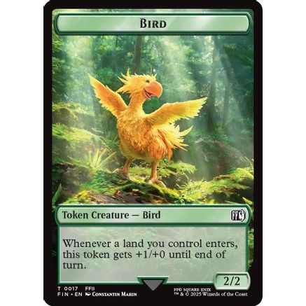 Bird (0017) // Wizard (0015) Double-Sided Token (FIN-17 // 15) - FINAL FANTASY