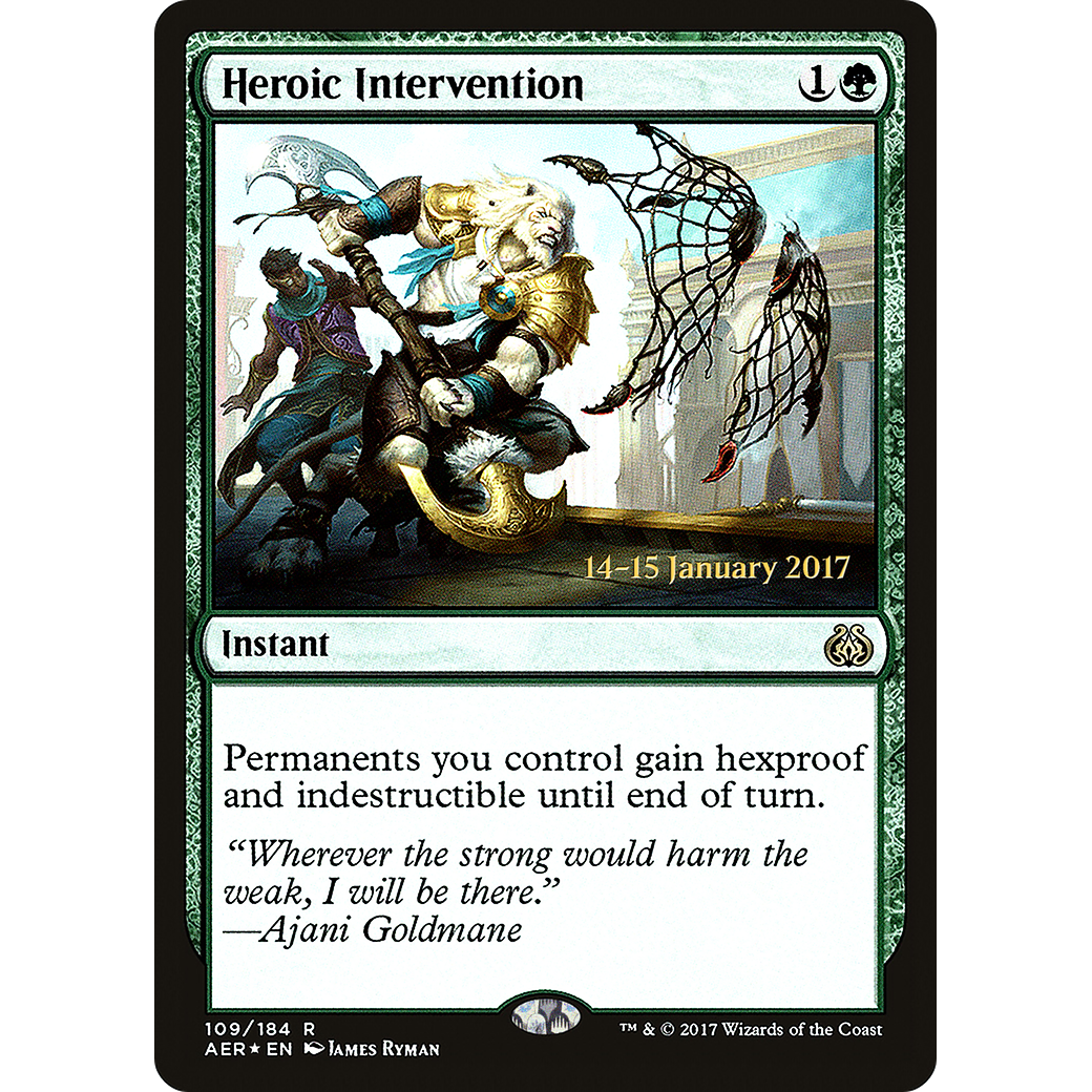 Heroic Intervention (AER) (PRE-109) - Aether Revolt Promos Foil