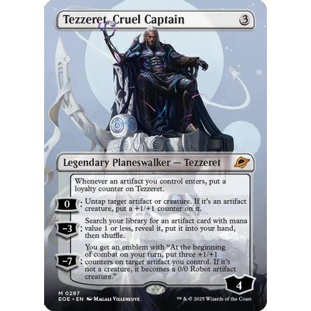 Tezzeret, Cruel Captain (Borderless) (EOE-287) - Edge of Eternities