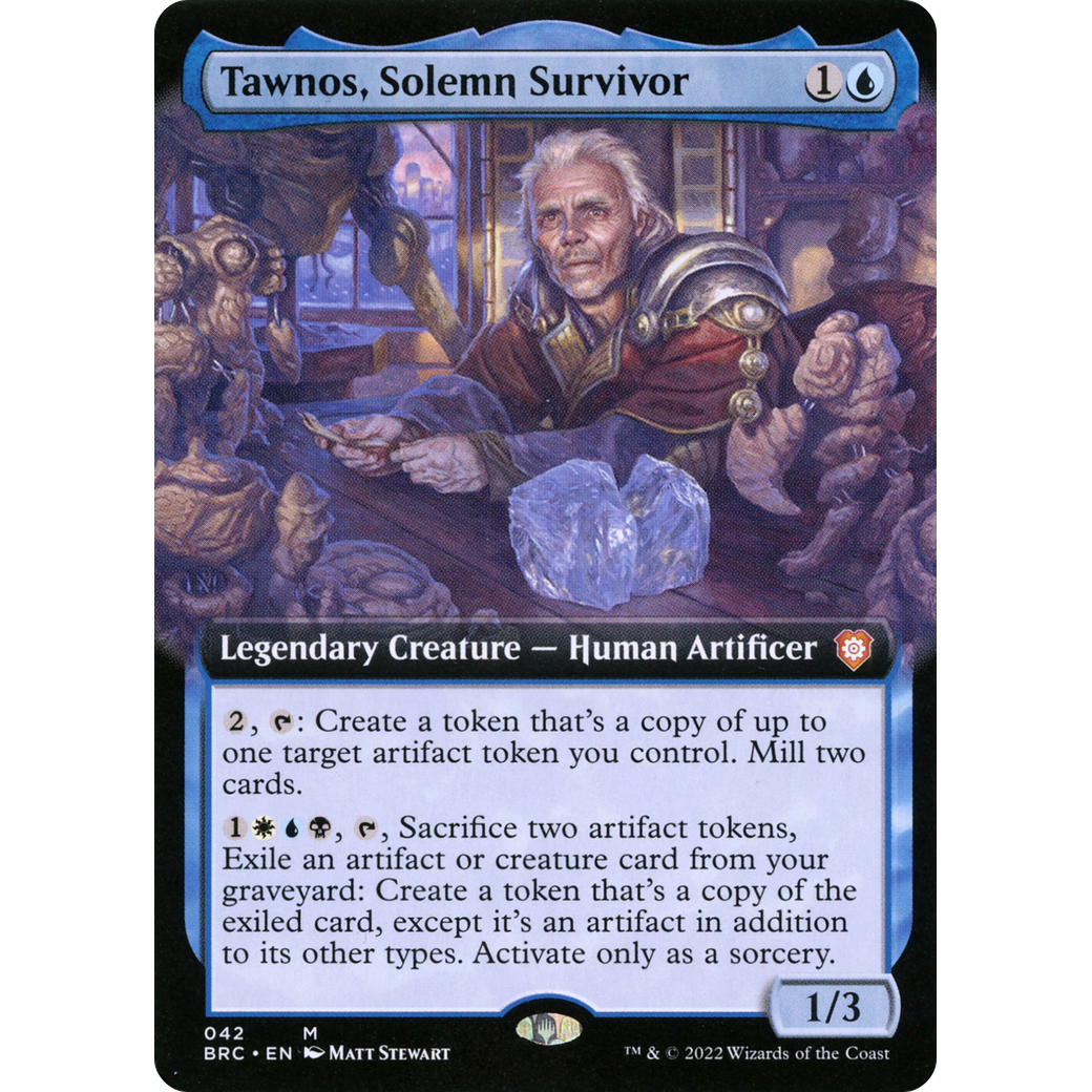 Tawnos, Solemn Survivor (Extended Art) (BRC-042) - The Brothers' War Commander: (Extended Art)