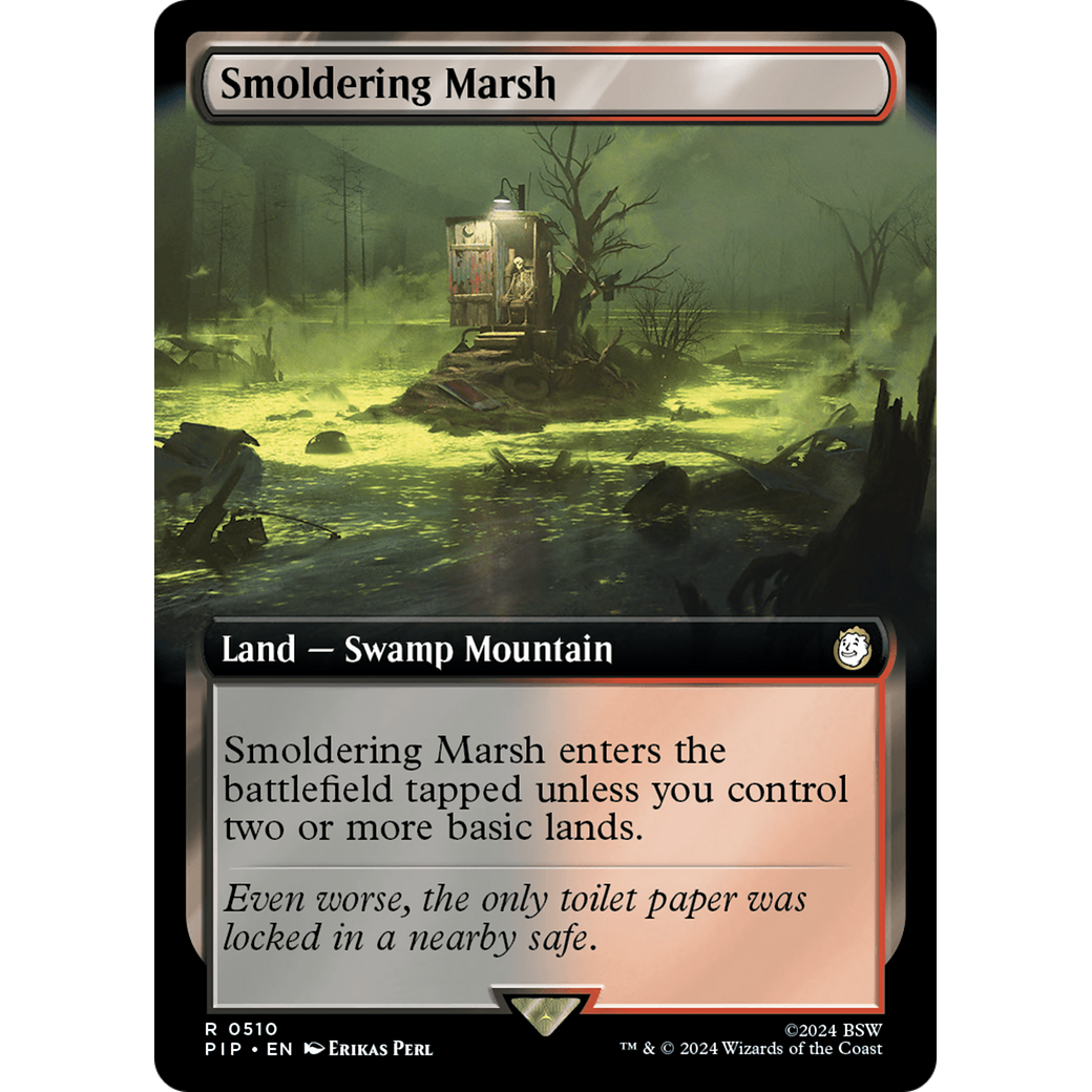 Smoldering Marsh (PIP-510) - Fallout: (Extended Art) Foil