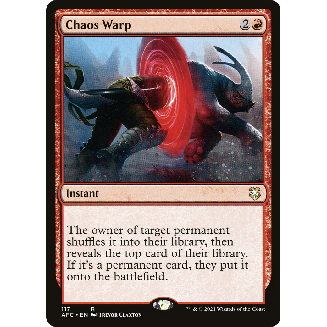 Chaos Warp (AFC-117) - Forgotten Realms Commander