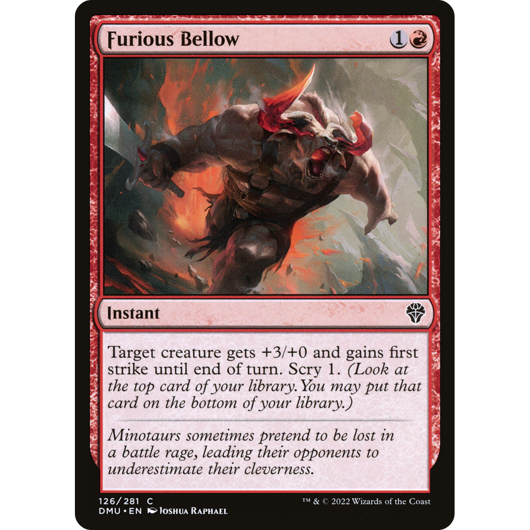 Furious Bellow (DMU-126) - Dominaria United Foil