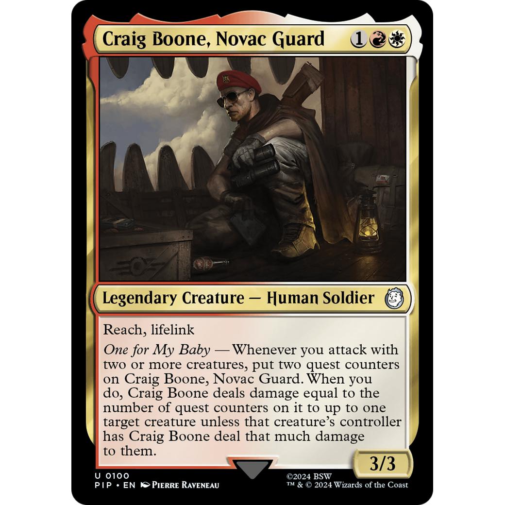 Craig Boone, Novac Guard (PIP-100) - Fallout Foil