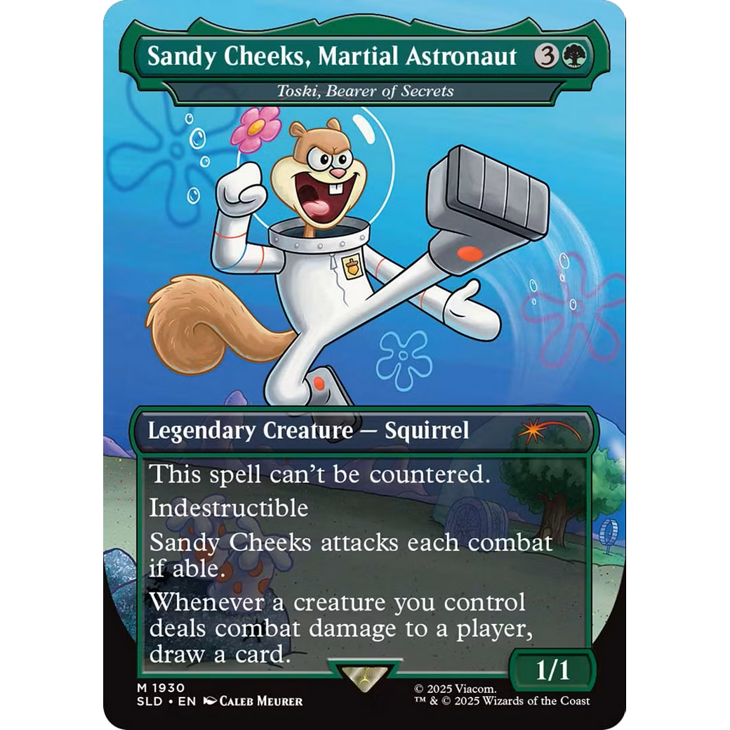 Sandy Cheeks, Martial Astronaut - Toski, Bearer of Secrets (SLD-1930) - Secret Lair Drop / Sandy Cheeks, Martial Astronaut (Borderless)