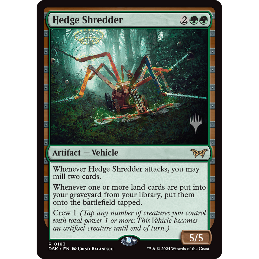 Hedge Shredder (PPDSK-183P) - Duskmourn: House of Horror Promos Foil