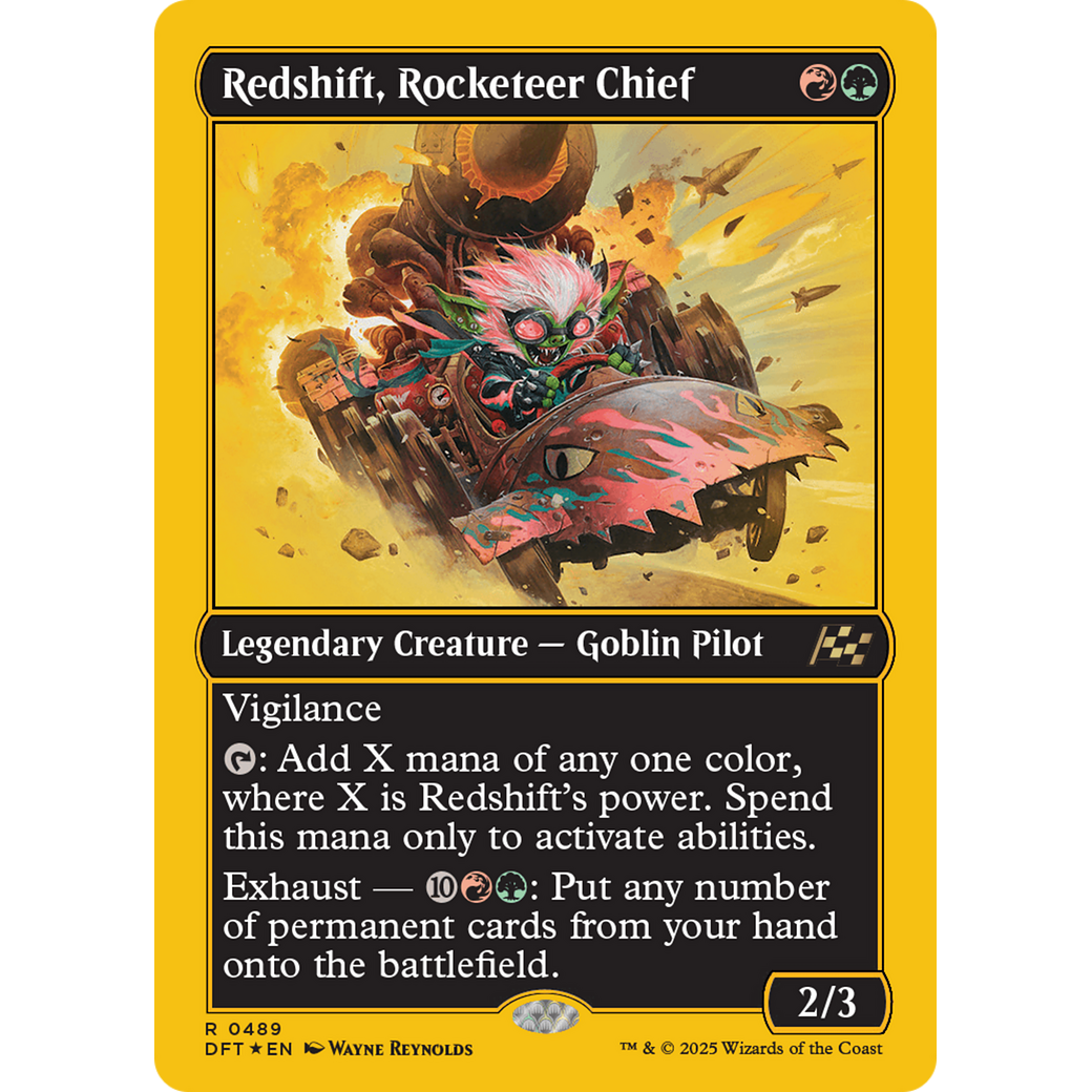 Redshift, Rocketeer Chief (DFT-489) - Aetherdrift Foil