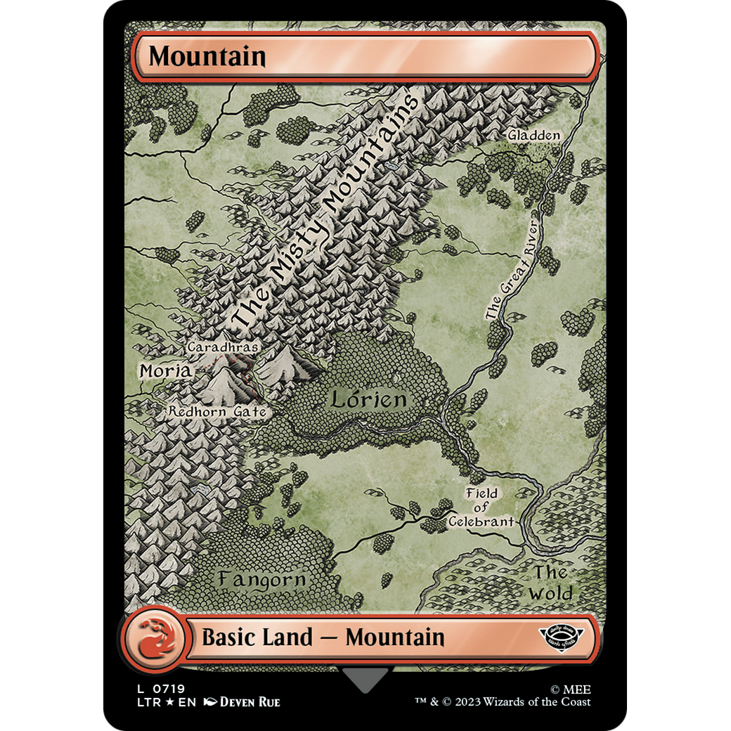 Mountain (LTR-719) - The Lord of the Rings: Tales of Middle-earth Foil