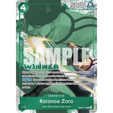 Roronoa Zoro (Winner Pack 2025 Vol. 3) (EB02-019) - One Piece Promotion Cards Foil
