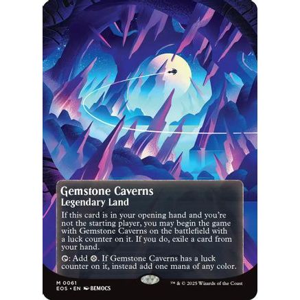 Gemstone Caverns (0061) (Borderless) (EOS-061) - Edge of Eternities: Stellar Sights