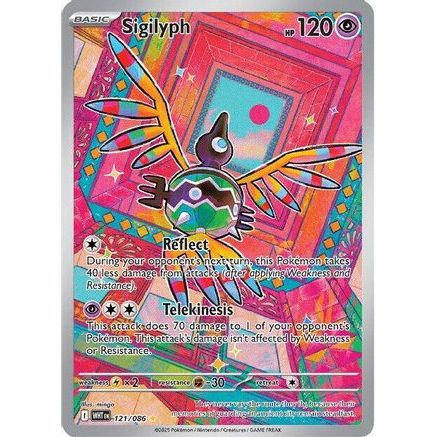 Sigilyph - 121/086 121 - SV White Flare Holofoil