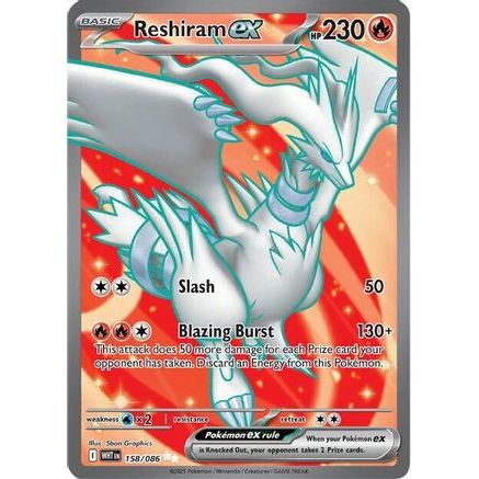 Reshiram ex - 158/086 158 - SV White Flare Holofoil