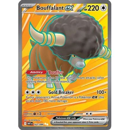 Bouffalant ex - 162/086 162 - SV White Flare Holofoil
