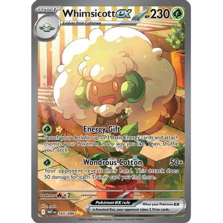 Whimsicott ex - 165/086 165 - SV White Flare Holofoil