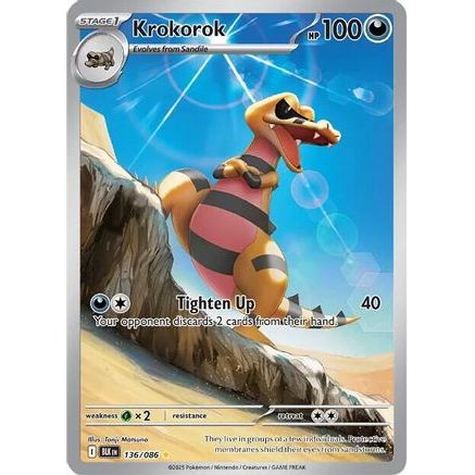 Krokorok - 136/086 136 - SV Black Bolt Holofoil