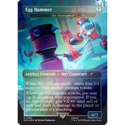 Egg Hammer - Myr Battlesphere (Rainbow Foil) (SLD-2097) - Secret Lair Drop Series Foil