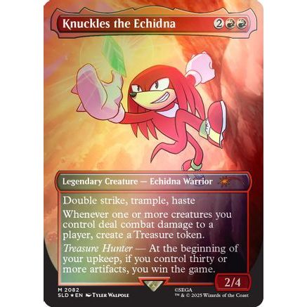 Knuckles the Echidna (Rainbow Foil) (SLD-2082) - Secret Lair Drop Series Foil