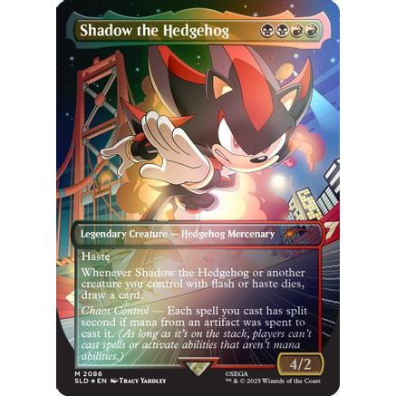 Shadow the Hedgehog (Rainbow Foil) (SLD-2086) - Secret Lair Drop Series Foil