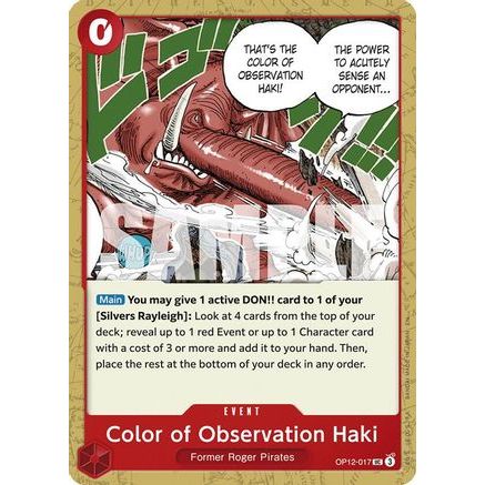 Color of Observation Haki (OP12-017) - Legacy of the Master
