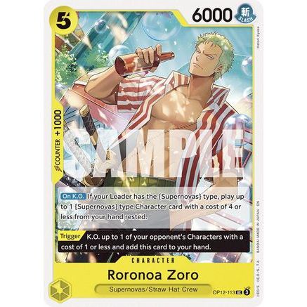 Roronoa Zoro (113) (OP12-113) - Legacy of the Master