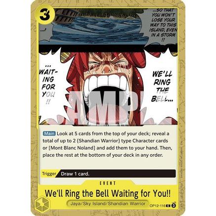 We'll Ring the Bell Waiting for You!! (OP12-116) - Legacy of the Master