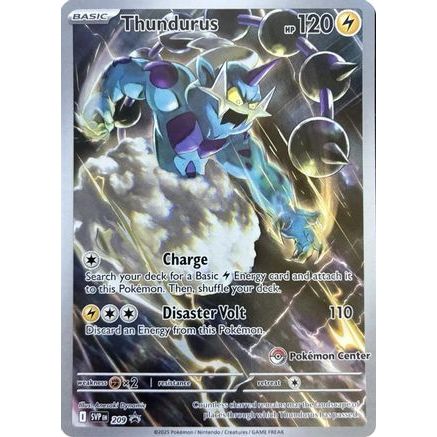 Thundurus - 209 (Pokemon Center Exclusive) 209 - SV Scarlet & Violet Promo Cards Holofoil