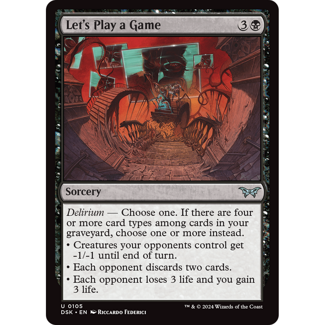 Let's Play a Game (DSK-105) - Duskmourn: House of Horror Foil