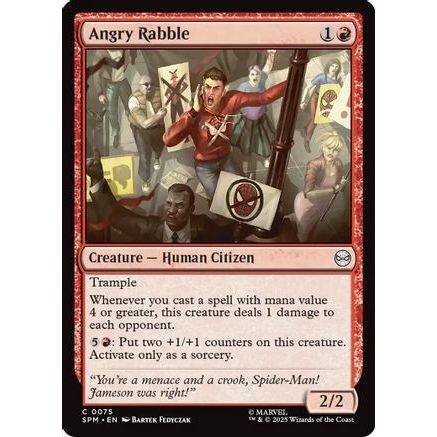 Angry Rabble (SPM-075) - Marvel's Spider-Man Foil